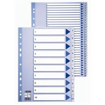 Register ESSELTE plast A4 1-5 Blå/Hvit Tallregister | Skilleblad | Sortering 